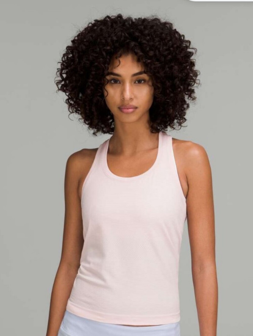 lululemon athletica women Light Pink Racerback Crop Tank Top